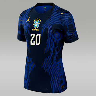 Neymar Jr. Brazil 2026 Match Away Women's Jordan Aero-FIT Soccer Neymar Jr. Brazil 2026 Match Away Women's Jordan Aero-FIT Soccer